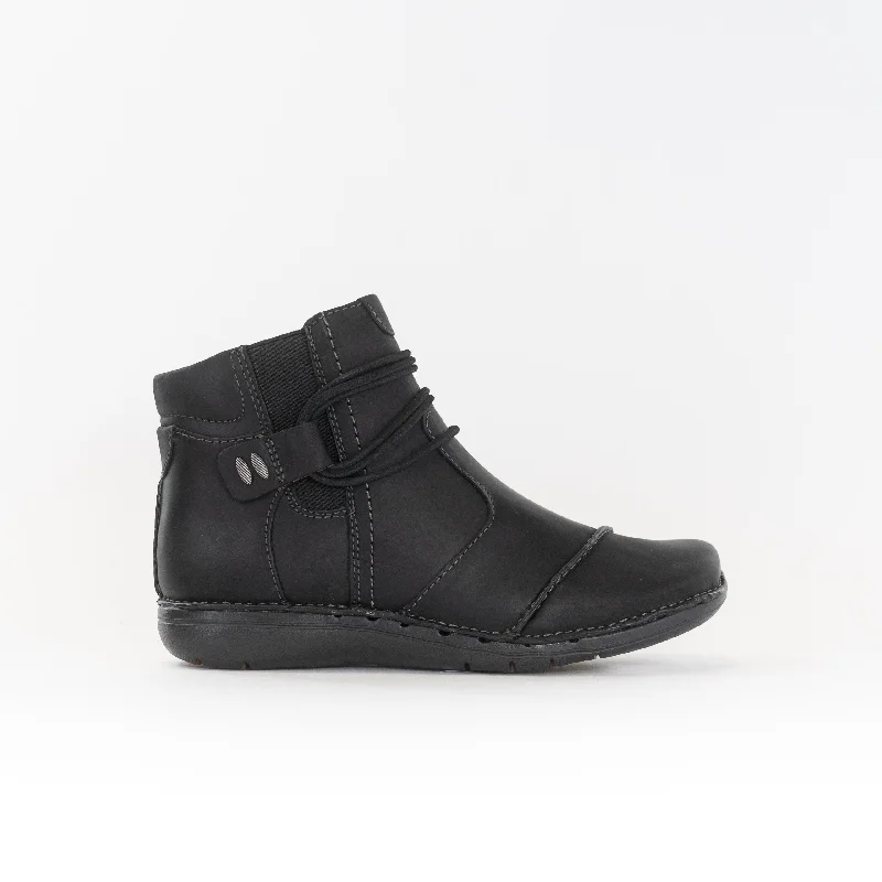 Clark's Un Loop Up (Women's) - Black Leather