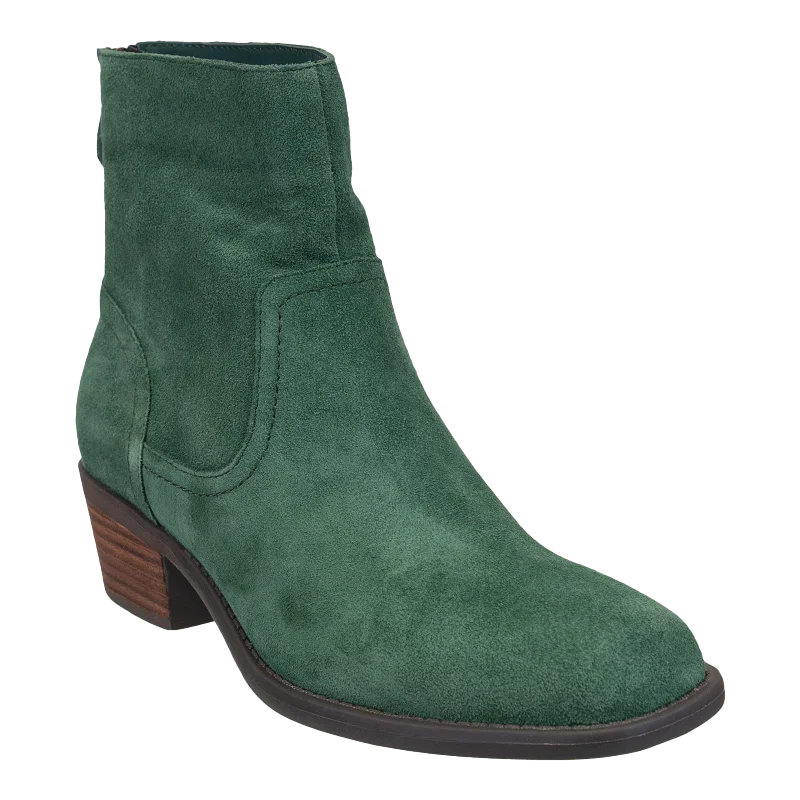 HOMESTEAD in DARK GREEN Heeled Ankle Boots