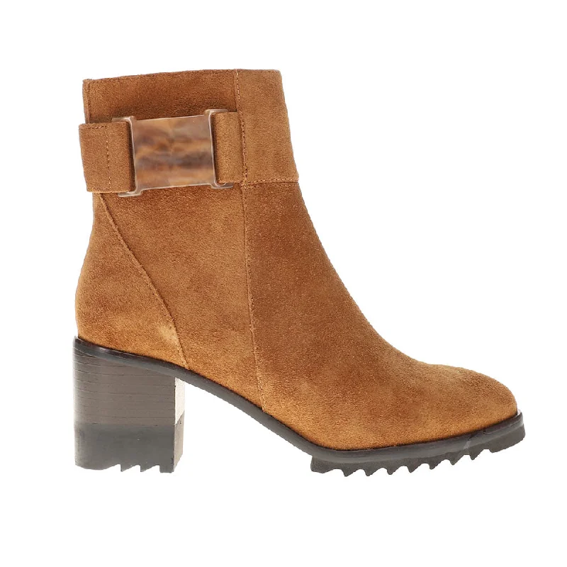 Helli Water Resistant Heeled Round Toe Booties