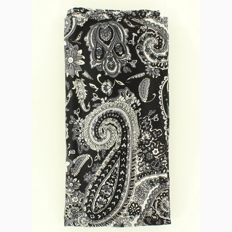 Black Paisley Wild Rag