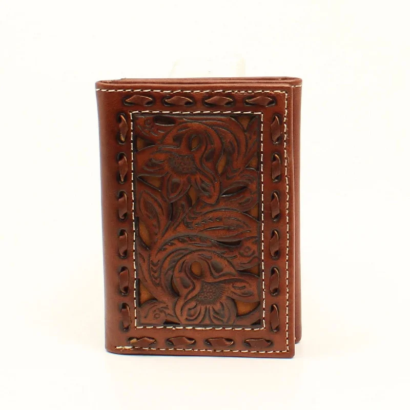 Nocona Floral Lace Trifold  Wallet